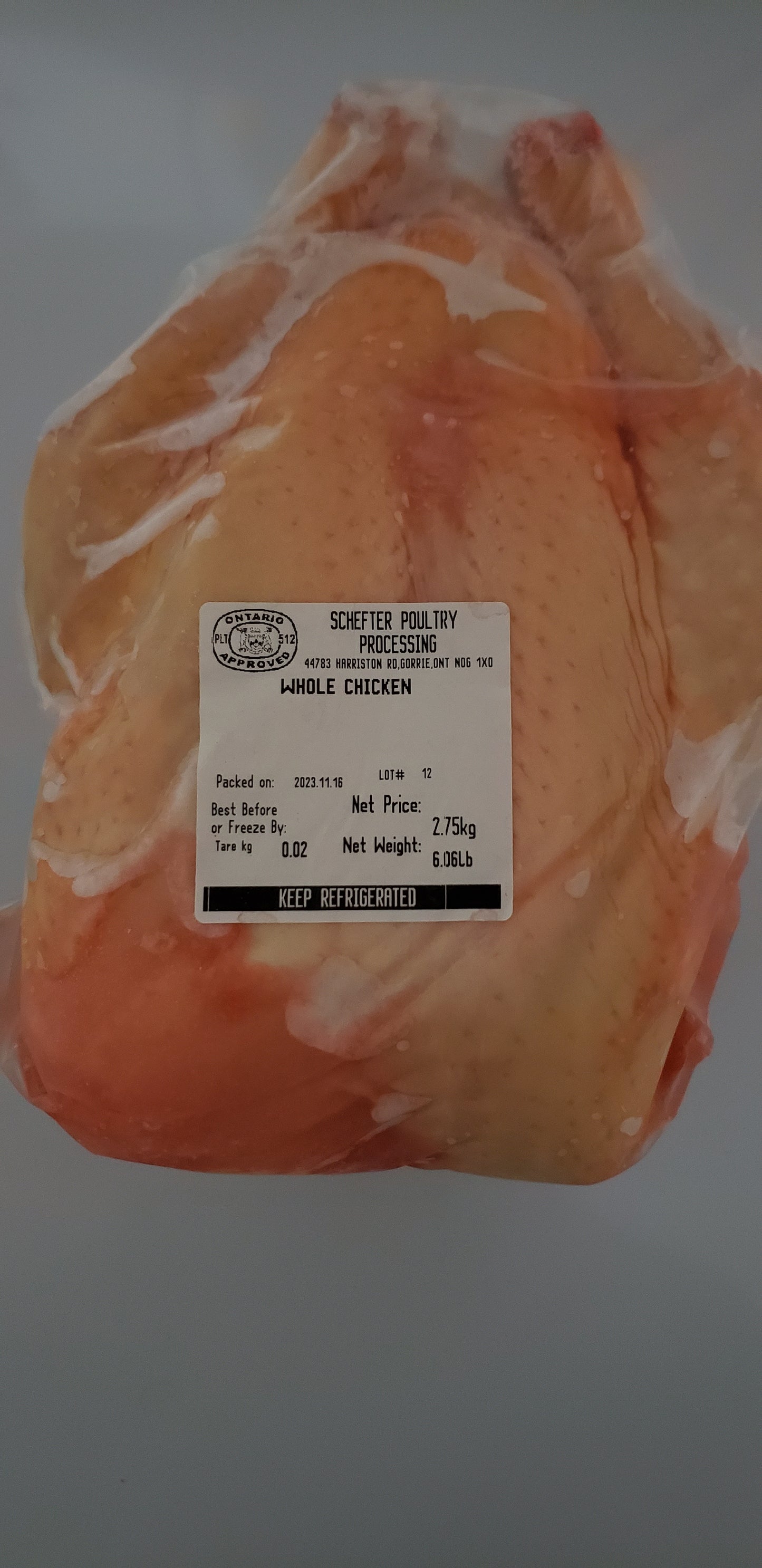 Whole Chicken 4 - 5 lb Deposit